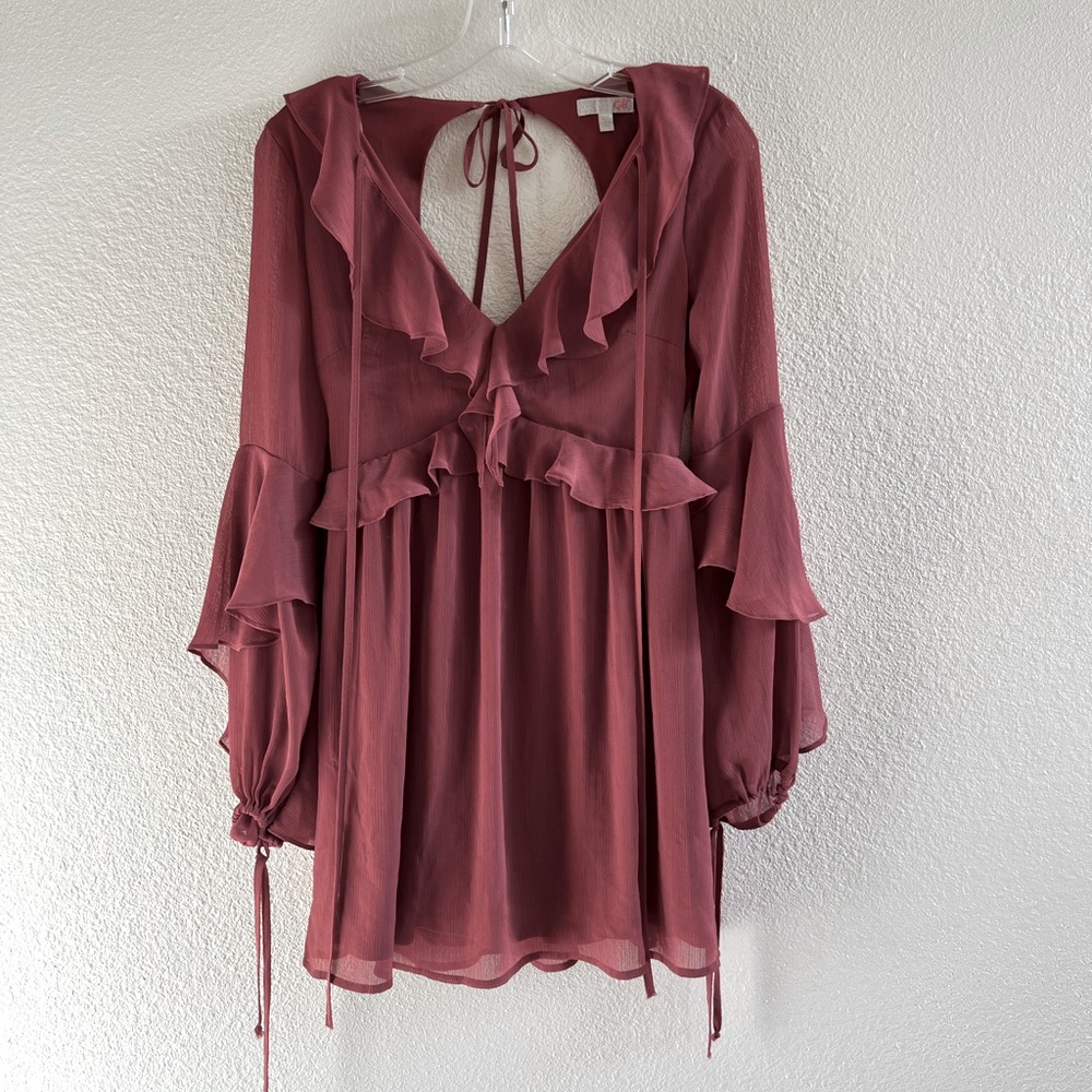 Gianni  Bini ‘Budding Romance’ Ruffled Mini Dress